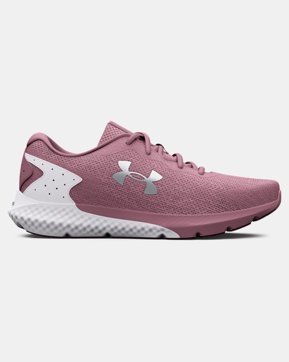 Women's UA Charged Rogue 3 Knit Running Shoes, Pink, pdpMainDesktop image number 0